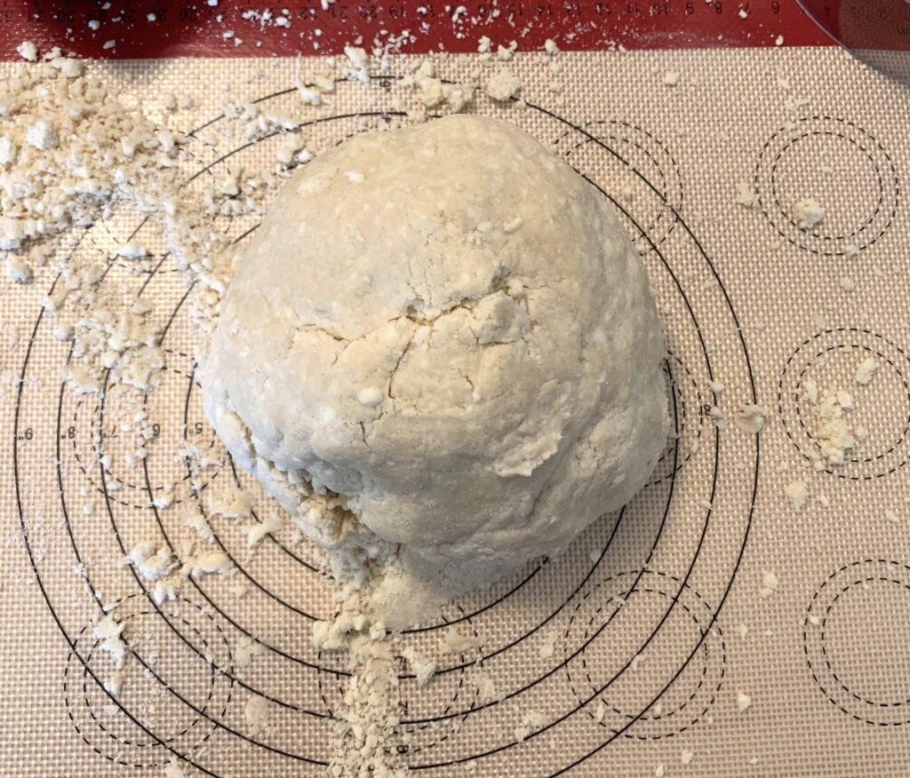 Ball of butter double pie dough