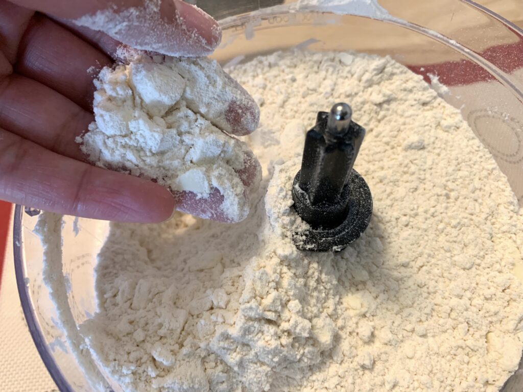butter flour mixture in food processor