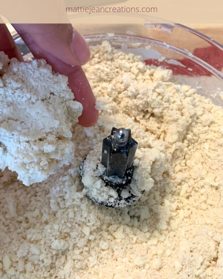 Double butter pie dough in food processor